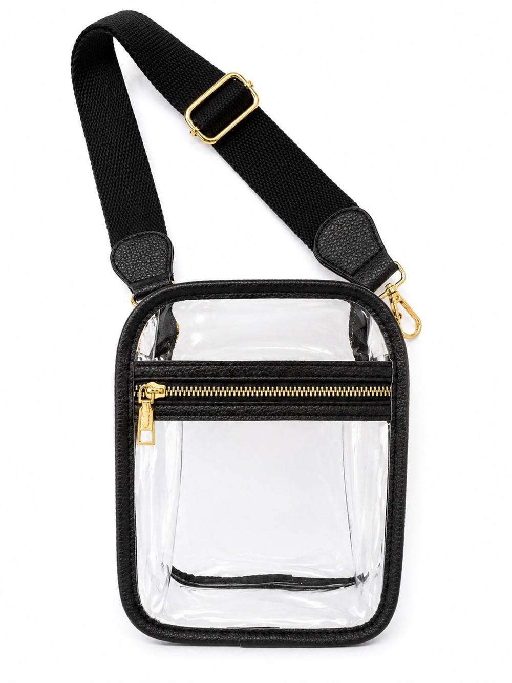 Clear Crossbody Bag , Concert & Festival ready.  Red or Black